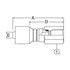 06Z256 by WEATHERHEAD - Z Series Hydraulic Coupling / Adapter - Female Swivel, 0.875" hex, 3/8-18 thread