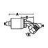 10Z690 by WEATHERHEAD - Z Series Hydraulic Coupling / Adapter - Female Swivel, 45 degree long drop, 1" hex, 7/8-14 thread