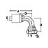 06Z-76P by WEATHERHEAD - Eaton Weatherhead Z Series Crimp Hose Fittings BSPP 60 Cone Female 90 Elbow