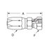 10406N-606 by WEATHERHEAD - 104 N Series Hydraulic Coupling / Adapter - Female Swivel, 0.68" hex, 9/16-18 thread NPTF
