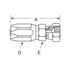 24708N-406 by WEATHERHEAD - 247 N Series Hydraulic Coupling / Adapter - Female Swivel, 0.937" hex, 3/8-18 thread