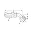 24706N-486 by WEATHERHEAD - 247 N Series Hydraulic Coupling / Adapter - Female Swivel, 45 degree, 0.812" hex, 5/8-18 thread