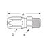24706N-506 by WEATHERHEAD - 247 N Series Hydraulic Coupling / Adapter - Male, 0.812" hex, 9/16-18 thread