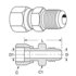 Weatherhead 4213X4 Hydraulic Hose Adapter - Carbon Steel For-Seal (4 Carbon Steel For