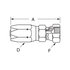 42504N-604 by WEATHERHEAD - Eaton Weatherhead 425 N series Field Attachable Hose Fittings JIC 37 Female Swivel