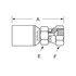 43016U-612 by WEATHERHEAD - Fitting - Hose End (Permanent) R12 Straight Female SAE37 Swivel