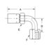 04E-664 by WEATHERHEAD - Fitting - Hose Fitting (Permanent), PTFE, JIC E-Series Everflex