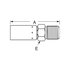 06U-506 by WEATHERHEAD - Fitting - Fitting (Permanent) R1/R2AT Straight SAE37