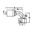 08Z-66E by WEATHERHEAD - Z Series Hydraulic Coupling / Adapter - Female Swivel, 90 degree, 1.18" hex, M24 x 1.5 thread