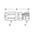 21306N-406 by WEATHERHEAD - 213 N Series Hydraulic Coupling / Adapter - Female Swivel, 0.75" hex, 5/8-18 thread