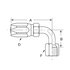 21306N-466 by WEATHERHEAD - 213 N Series Hydraulic Coupling / Adapter - Female Swivel, 0.625" hex, 5/8–18 thread