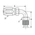 21306N-E06 by WEATHERHEAD - Eaton Weatherhead 213 N series Field Attachable Hose Fittings Inverted Male Swivel 90 Elbow