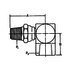 2252-4-4S by WEATHERHEAD - 1/4 IN 1/4 IN NPTF Carbon Steel