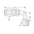 42508N-670 by WEATHERHEAD - Eaton Weatherhead 425 N series Field Attachable Hose Fittings JIC 37 Female Swivel 90 Elbow