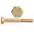 Fastenal 0115009 1/4"-20 x 1-1/2" Grade 8 Yellow Zinc Finish Hex Cap Screw