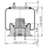 AS-8322 by TRIANGLE SUSPENSION - Triangle Air Spr - Rolling Lobe, Triangle Bellows # 6372