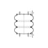 Triangle Suspension AS-4439 Suspension Air Spring Kit Triangle Air Spr - Triple Conv., Triangle Bellows # 6335, ContiTech