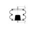 Triangle Suspension AS-4471 Suspension Air Spring Kit Triangle Air Spr - Double Conv., Triangle Bellows # 6316, ContiTech