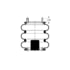 AS-4520 by TRIANGLE SUSPENSION - Triangle Air Spr - Triple Conv., Triangle Bellows # 6334, ContiTech Bellows # FT 330-29