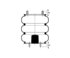 AS-4457 by TRIANGLE SUSPENSION - Triangle Air Spr - Triple Conv., Triangle Bellows # 6335, ContiTech Bellows # FT 530-35
