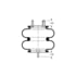Triangle Suspension AS-4506 Suspension Air Spring Kit Triangle Air Spr - Double Conv., Triangle Bellows # 6325, ContiTech