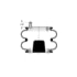 Triangle Suspension AS-4366 Triangle Air Spr - Double Conv., Triangle Bellows # 6316, ContiTech Bellows # FD 330-22