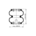 Triangle Suspension AS-4775 Suspension Air Spring Kit Triangle Air Spr - Rolling Lobe