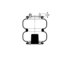 Triangle Suspension AS-4463 Suspension Air Spring Kit Triangle Air Spr - Double Conv., Triangle Bellows # 6332, ContiTech