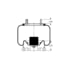 Triangle Suspension AS-8545 Suspension Air Spring Kit Triangle Air Spr - Rolling Lobe, Triangle Bellows # 6362, ContiTech