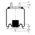 AS-8525 by TRIANGLE SUSPENSION - Triangle Air Spr - Rolling Lobe, Triangle Bellows # 6379