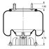 Triangle Suspension AS-8344 Suspension Air Spring Kit Triangle Air Spr - Rolling Lobe, Triangle Bellows # 6362, ContiTech
