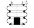 Triangle Suspension AS-4722 Triangle Air Spr - Triple Conv., ContiTech Bellows # FT 330-29
