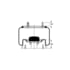 AS-8380 by TRIANGLE SUSPENSION - Triangle Air Spr - Rolling Lobe, Triangle Bellows # 6367, ContiTech Bellows # 11 10.5C-16