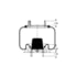 Triangle Suspension AS-8450 Suspension Air Spring Kit Triangle Air Spr - Rolling Lobe, Triangle Bellows # 6362, ContiTech