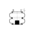 Triangle Suspension AS-4514 Suspension Air Spring Kit Triangle Air Spr - Double Conv., Triangle Bellows # 6375, ContiTech