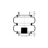 AS-4480 by TRIANGLE SUSPENSION - Triangle Air Spr - Double Conv., Triangle Bellows # 6375, ContiTech Bellows # FD 331-26
