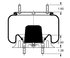 Triangle Suspension AS-8477 Suspension Air Spring Kit Triangle Air Spr - Rolling Lobe