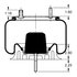 AS-8524 by TRIANGLE SUSPENSION - Triangle Air Spr - Rolling Lobe, Triangle Bellows # 6368, ContiTech Bellows # 9 9-12