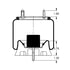 Triangle Suspension AS-8455 Suspension Air Spring Kit Triangle Air Spr - Rolling Lobe, Triangle Bellows # 6378, ContiTech