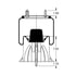 Triangle Suspension AS-8425 Suspension Air Spring Kit Triangle Air Spr - Rolling Lobe, Triangle Bellows # 6378, ContiTech