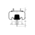 AS-8395 by TRIANGLE SUSPENSION - Triangle Air Spr - Rolling Lobe, Triangle Bellows # 6361, ContiTech Bellows # 9 10-12