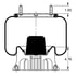 AS-8335 by TRIANGLE SUSPENSION - Triangle Air Spr - Rolling Lobe, Triangle Bellows # 6362, ContiTech Bellows # 9 10-14