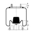 AS-8354 by TRIANGLE SUSPENSION - Triangle Air Spr - Rolling Lobe, Triangle Bellows # 6363, ContiTech Bellows # 9 10-16