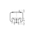 AS-8416 by TRIANGLE SUSPENSION - Triangle Air Spr - Rolling Lobe, Triangle Bellows # 6363, ContiTech Bellows # 9 10-16