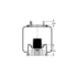 AS-8500 by TRIANGLE SUSPENSION - Triangle Air Spr - Rolling Lobe, Triangle Bellows # 6363, ContiTech Bellows # 9 10-16