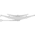 Triangle Suspension 96-1287 White Volvo, R Spr, Lvs:4/2PD-10/3 A; OEM# 82067; SE Length: 29-1/2; LE Length: 29-1/2; SE End: