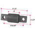 Triangle Suspension RB234 RUBBER BUSH 836370