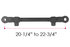 Triangle Suspension H168 Axle Torque Rod Hutchens Torque Rod - Adj(20-1/4-22-3/4); Use with H112 Torque Rod Bushing Kit; For