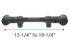 H107 by TRIANGLE SUSPENSION - Hutchens Torque Rod - Adj(14-3/4-18-1/4), Includes (2) RBT210 Bushings