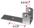 FL53 by TRIANGLE SUSPENSION - Freightliner Shock Bracket New Style
